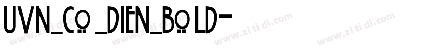 UVN Co Dien Bold字体转换